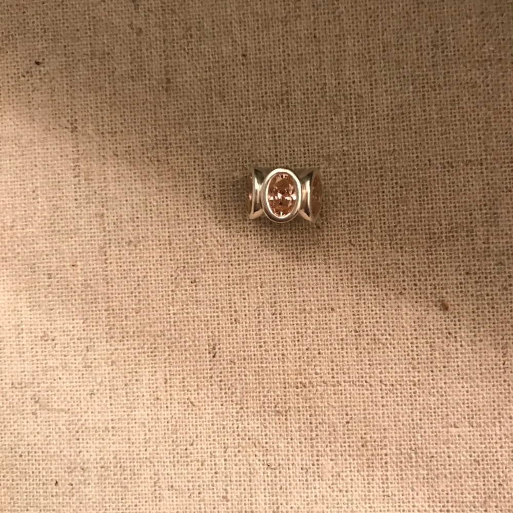 Pandora pink gem charm